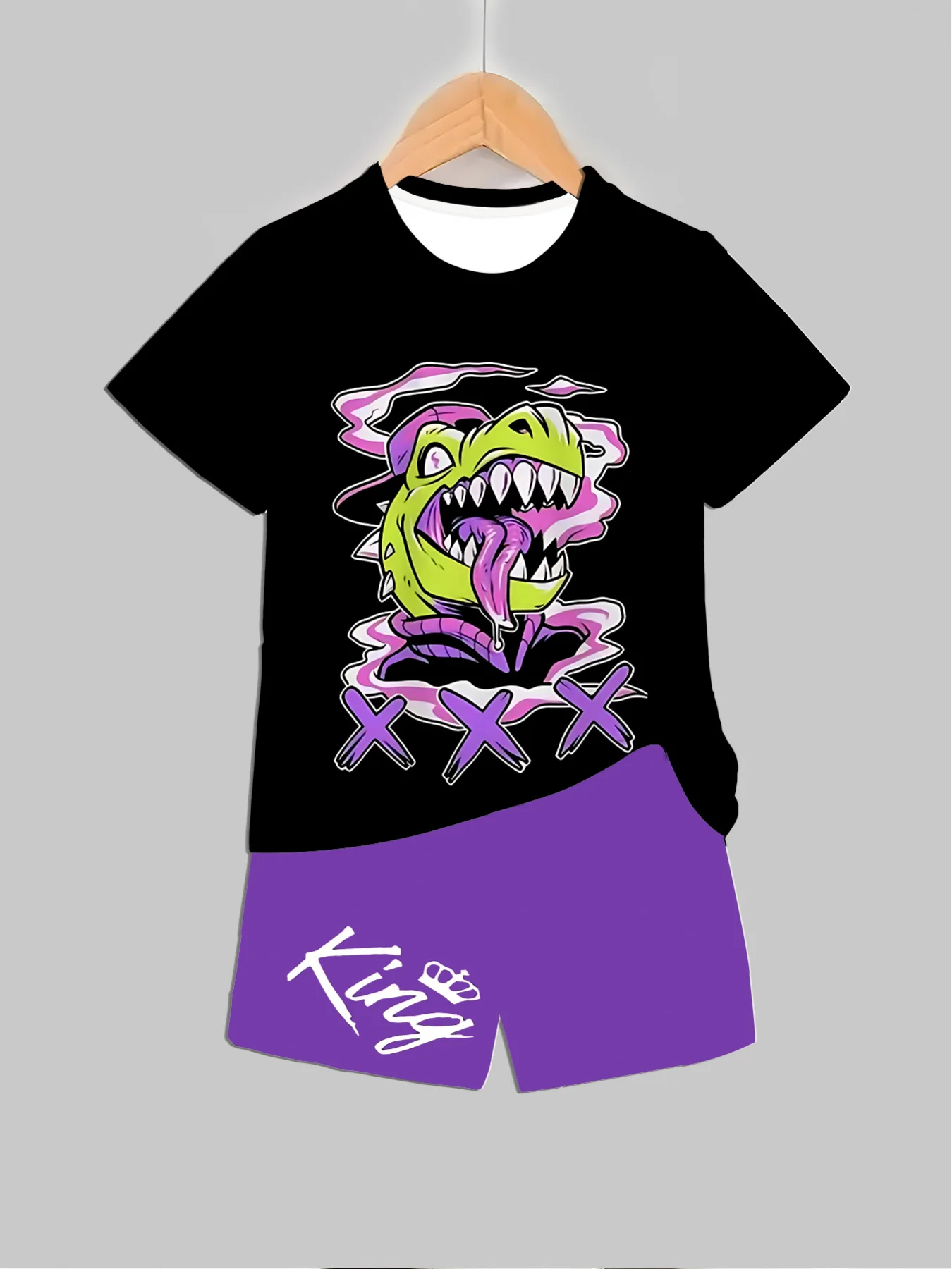 Summer Clothing For Girls - Nuovi completi stampati con dinosauri, top