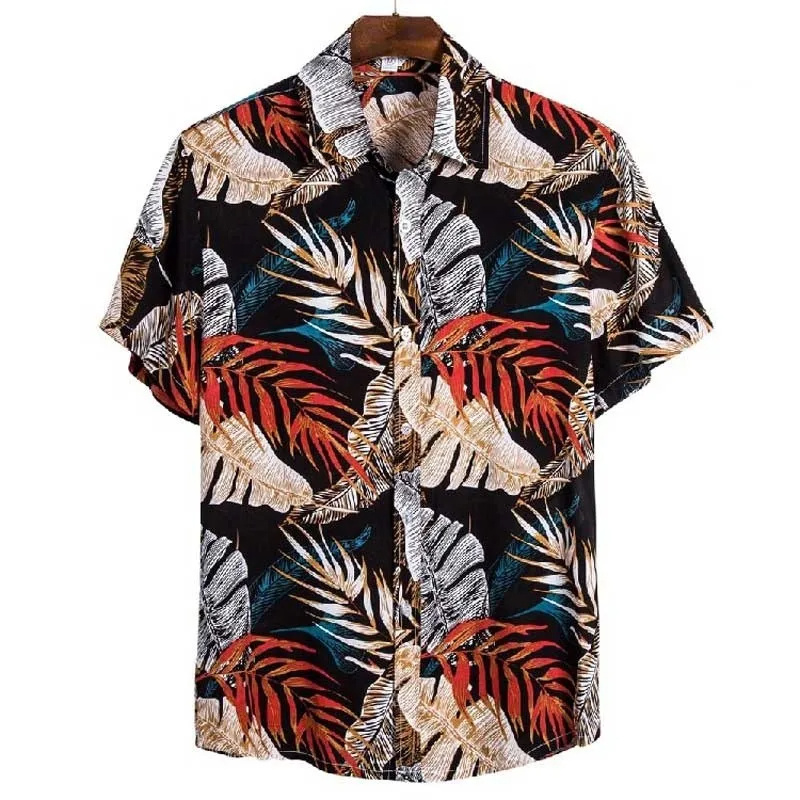 Beach Shirt Hawaiian - Camicia Hawaiana Retrò con Stampa 3D
