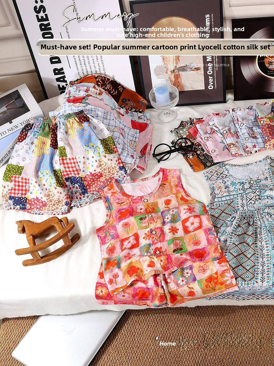 Summer Clothing For Girls - Set Estivo per Ragazze in Cotone