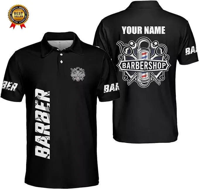 Summer Clothing Name - 2025 Barbiere Manica corta Polo per
