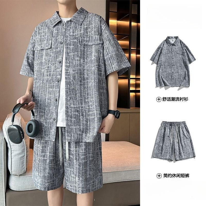 Summer Clothing Shops - Completo da uomo: Camicia a mezza