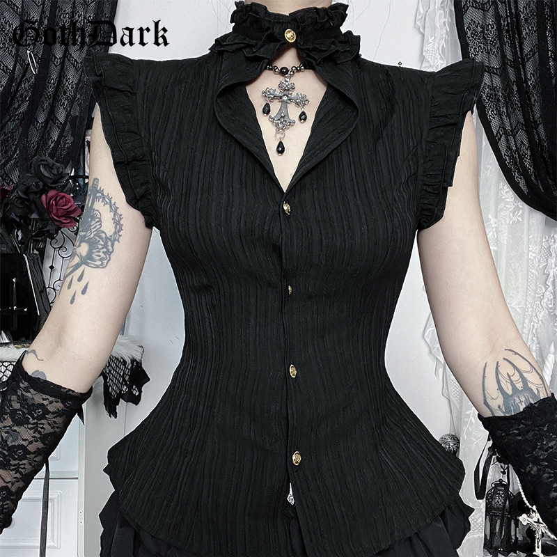 Summer Goth Clothing - Camicie e Bluse Donna Goth Dark