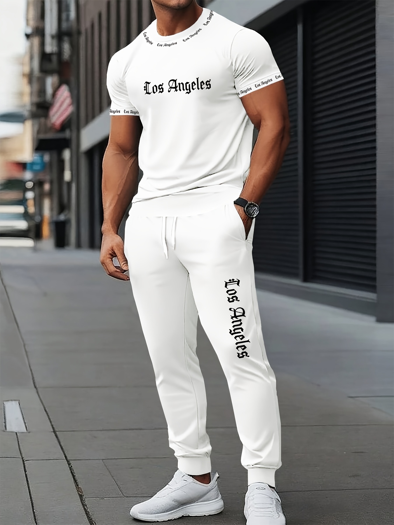 Summer Goth Clothing - T-shirt da uomo estiva con lettera