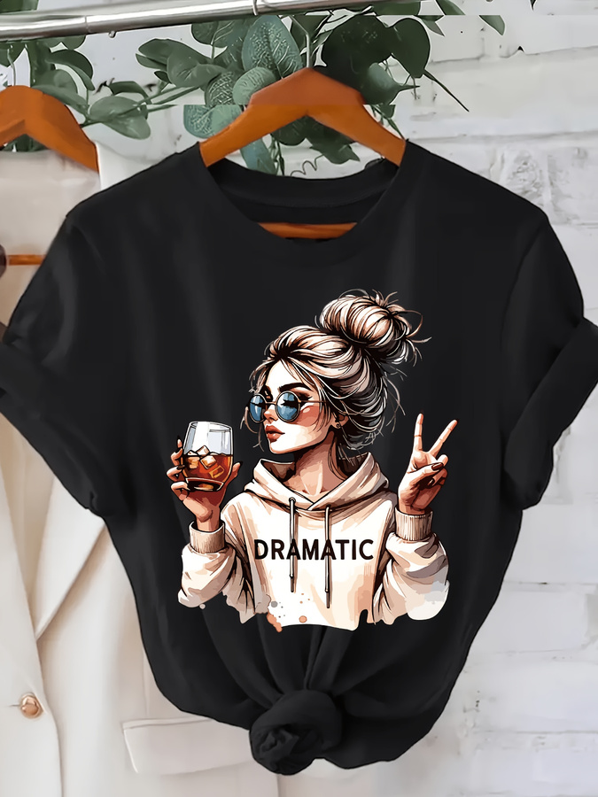 Summer Clothing Italy - DRAMATIC 1pc T-shirt da donna con