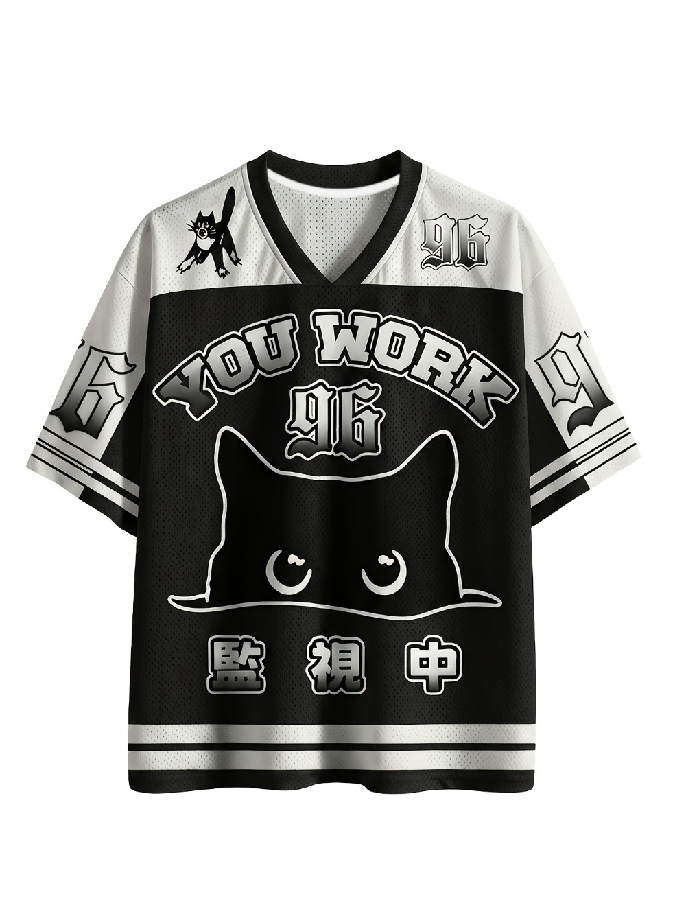 Summer Goth Clothing - T-shirt da uomo con scollo a