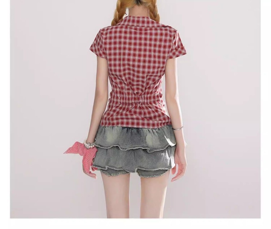 Camicia Vintage Gotica a Quadr - Summer Goth Clothing recensione e prezzo