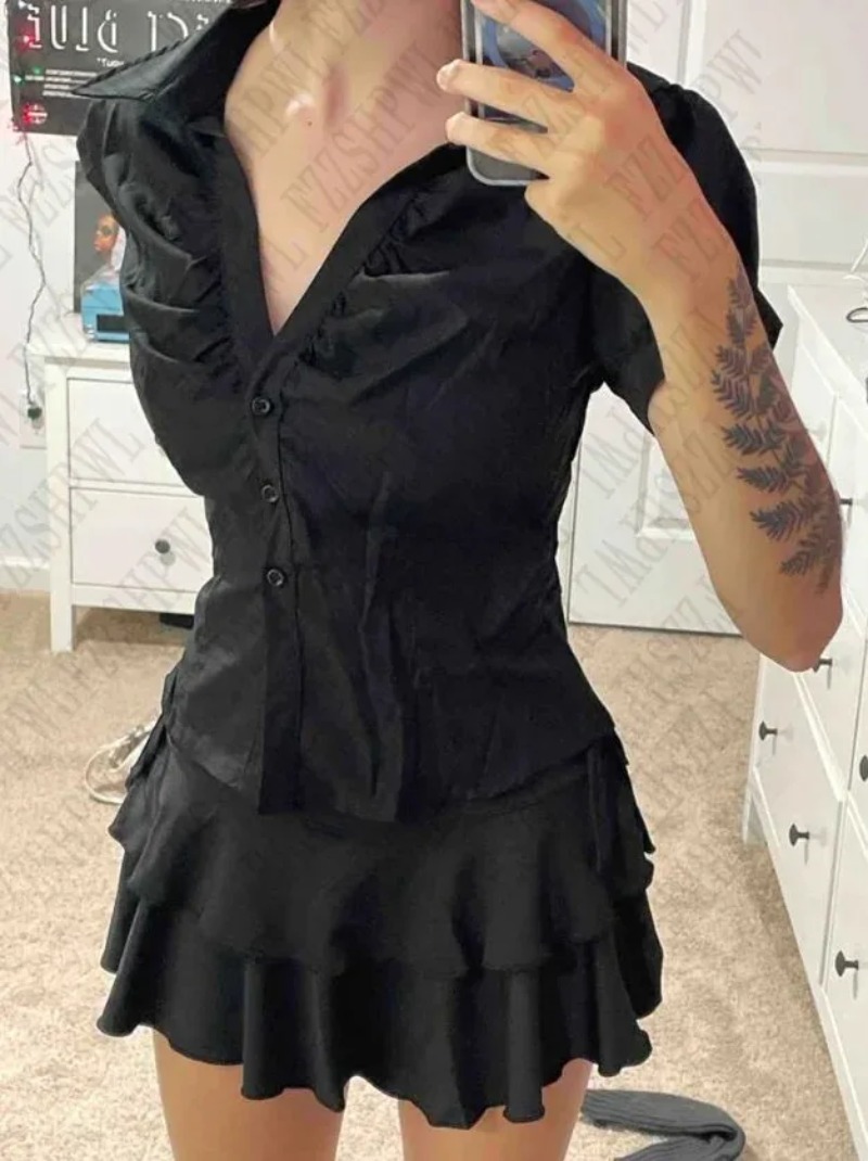 Camicetta da donna Y2K Grunge  - Summer Goth Clothing recensione e prezzo