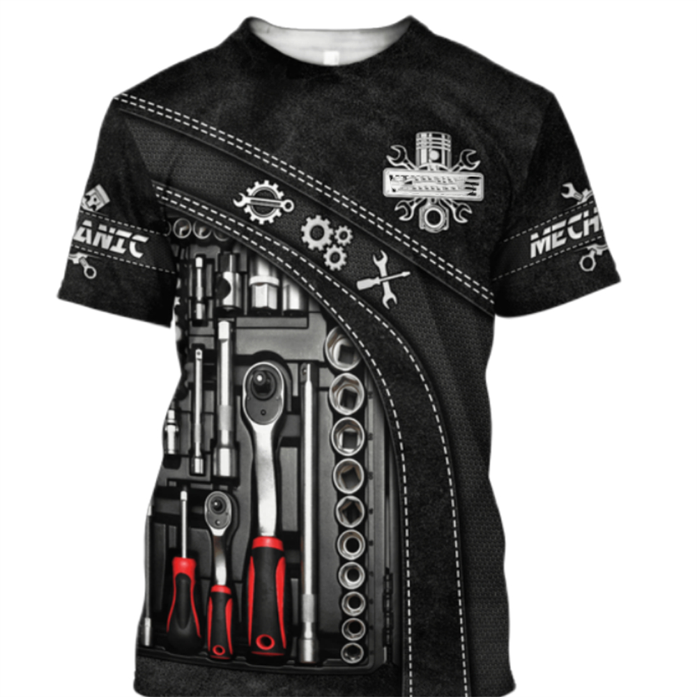 T-shirt vintage meccanico stam - Summer Clothing Name recensione e prezzo